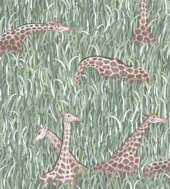 Giraffes Wallpaper by Josephine Munsey Aqua Giraffes Wallpaper by Josephine Munsey Aqua