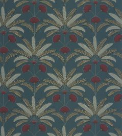 Giselle Wallpaper by Caselio Bleu de minuit grenat Giselle Wallpaper by Caselio Bleu de minuit grenat