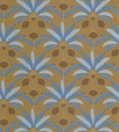 Giselle Wallpaper by Caselio Moutarde indigo Giselle Wallpaper by Caselio Moutarde indigo