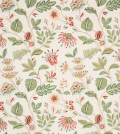 Gloriana Fabric by Jane Churchill Pink/Green Gloriana Fabric by Jane Churchill Pink/Green