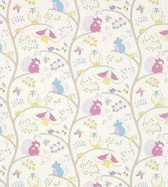 Going Batty Fabric by Sanderson Pink/Blue Going Batty Fabric by Sanderson Pink/Blue