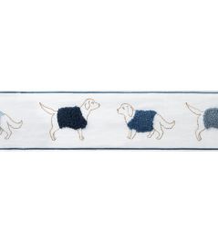 Goldador Boucle Border Trimming by Samuel & Sons Indigo Goldador Boucle Border Trimming by Samuel & Sons Indigo
