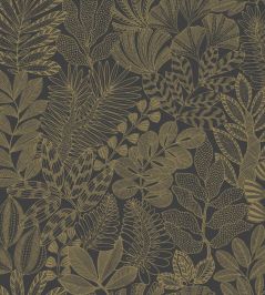 Golden Jungle Wallpaper by Caselio Noir or Golden Jungle Wallpaper by Caselio Noir or