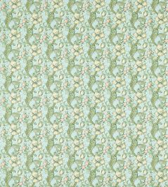 Golden Lily Fabric by Clarke & Clarke Apple/Blush Golden Lily Fabric by Clarke & Clarke Apple/Blush