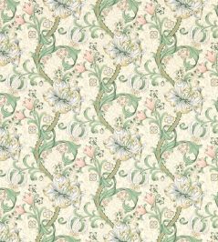 Golden Lily Wallpaper by Clarke & Clarke Linen/Blush Golden Lily Wallpaper by Clarke & Clarke Linen/Blush