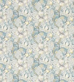 Golden Lily Wallpaper by Clarke & Clarke Slate/Dove Golden Lily Wallpaper by Clarke & Clarke Slate/Dove