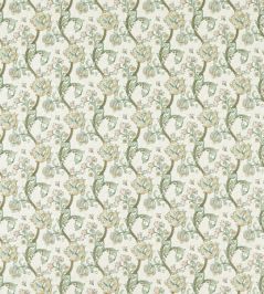 Golden Lily Embroidery Fabric by Clarke & Clarke Linen/Blush Golden Lily Embroidery Fabric by Clarke & Clarke Linen/Blush