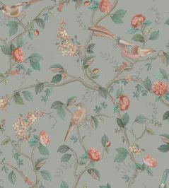 Good Nightingale Wallpaper by Eijffinger Light Blue/Grey Good Nightingale Wallpaper by Eijffinger Light Blue/Grey