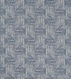 Gormley Jacquard Fabric by Clarke & Clarke Ink Gormley Jacquard Fabric by Clarke & Clarke Ink