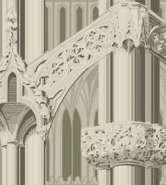 Gothic Wallpaper by Farrow & Ball Brown Gothic Wallpaper by Farrow & Ball Brown