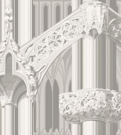 Gothic Wallpaper by Farrow & Ball Grey Gothic Wallpaper by Farrow & Ball Grey