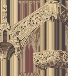 Gothic Wallpaper by Farrow & Ball Red Gothic Wallpaper by Farrow & Ball Red