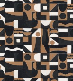 Gourna Wallpaper by Casamance Noir/Mordore Gourna Wallpaper by Casamance Noir/Mordore