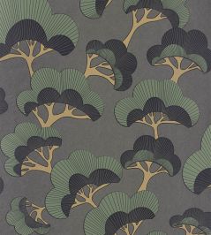 Goyo Matsu Wallpaper by Casadeco Anthracite Goyo Matsu Wallpaper by Casadeco Anthracite