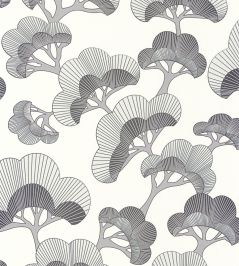 Goyo Matsu Wallpaper by Casadeco Noir Fusain Goyo Matsu Wallpaper by Casadeco Noir Fusain
