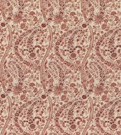 Bukhara Paisley Fabric by GP & J Baker Red Bukhara Paisley Fabric by GP & J Baker Red