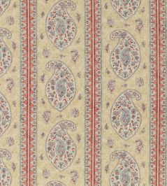 Coromandel Fabric by GP & J Baker Red/Blue Coromandel Fabric by GP & J Baker Red/Blue