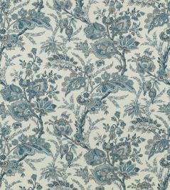 Jewel Indienne Fabric by GP & J Baker Blue/Sand Jewel Indienne Fabric by GP & J Baker Blue/Sand