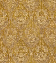 Lapura Damask Fabric by GP & J Baker Ochre Lapura Damask Fabric by GP & J Baker Ochre