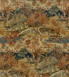 Ramayana Velvet Fabric by GP & J Baker Indigo/Red Ramayana Velvet Fabric by GP & J Baker Indigo/Red