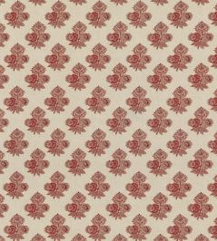 Poppy Paisley Fabric by GP & J Baker Red Poppy Paisley Fabric by GP & J Baker Red