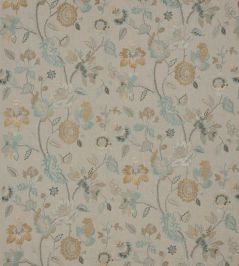 Dryden Fabric by GP & J Baker Aqua/Bronze Dryden Fabric by GP & J Baker Aqua/Bronze