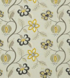 Elvaston Fabric by GP & J Baker Citron/Graphite Elvaston Fabric by GP & J Baker Citron/Graphite