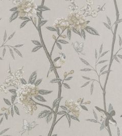 Peony & Blossom Wallpaper by GP & J Baker Dove/Silver Peony & Blossom Wallpaper by GP & J Baker Dove/Silver