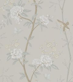 Peony & Blossom Wallpaper by GP & J Baker Soft Aqua Peony & Blossom Wallpaper by GP & J Baker Soft Aqua