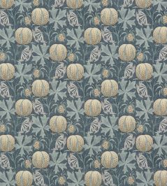 Pumpkins Fabric by GP & J Baker Indigo Pumpkins Fabric by GP & J Baker Indigo