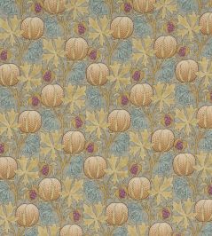 Pumpkins Fabric by GP & J Baker Teal Pumpkins Fabric by GP & J Baker Teal