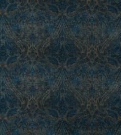 Royal Damask Velvet Fabric by GP & J Baker Sapphire Royal Damask Velvet Fabric by GP & J Baker Sapphire