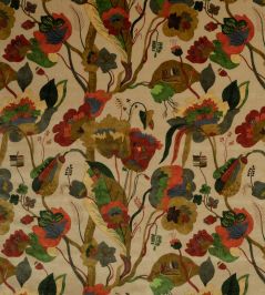 California Velvet Fabric by GP & J Baker Red/Cream California Velvet Fabric by GP & J Baker Red/Cream