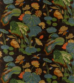 Nympheus Velvet Fabric by GP & J Baker Charcoal Nympheus Velvet Fabric by GP & J Baker Charcoal