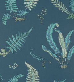 Ferns Wallpaper by GP & J Baker Indigo/Teal Ferns Wallpaper by GP & J Baker Indigo/Teal