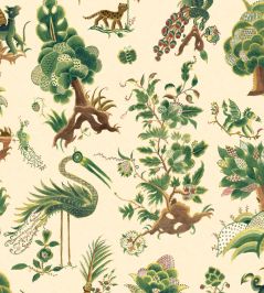 Grand Gertrude Wallpaper by GP & J Baker Document Green Grand Gertrude Wallpaper by GP & J Baker Document Green