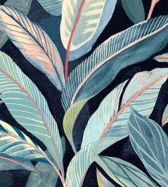 Grand Oasis Fabric by Arley House Indigo Grand Oasis Fabric by Arley House Indigo