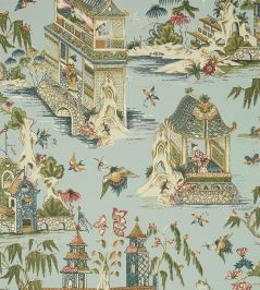 Grand Palace Wallpaper by Thibaut Mist Grand Palace Wallpaper by Thibaut Mist
