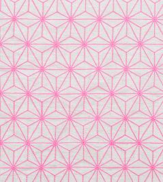 Grande Etoile Fabric by Vanderhurd Hot Pink/Natural Grande Etoile Fabric by Vanderhurd Hot Pink/Natural