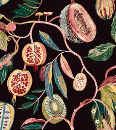 Grande Guava Fabric by Arley House Black Grande Guava Fabric by Arley House Black
