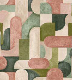 Grande Ikon Fabric by Arley House Pink Jade Grande Ikon Fabric by Arley House Pink Jade