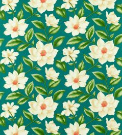 Grandiflora Fabric by Sanderson Emerald Grandiflora Fabric by Sanderson Emerald