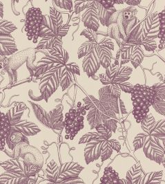Grape Thief Wallpaper by Langelid Von Bromssen Burgundy Grape Thief Wallpaper by Langelid Von Bromssen Burgundy