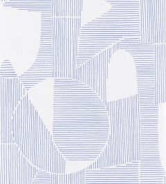 Graphique Wallpaper by Casadeco Bleu Graphique Wallpaper by Casadeco Bleu