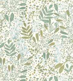 Joy Wallpaper by Caselio Vert Mousse Or Joy Wallpaper by Caselio Vert Mousse Or