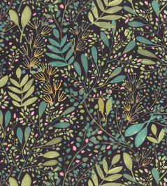 Joy Wallpaper by Caselio Vert Noir Joy Wallpaper by Caselio Vert Noir