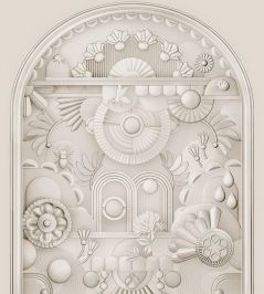 Greenhouse Gathering Arch Mural by Moooi Oyster White Greenhouse Gathering Arch Mural by Moooi Oyster White