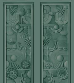 Greenhouse Gathering Window Mural by Moooi Forest Green Greenhouse Gathering Window Mural by Moooi Forest Green