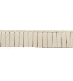 Greer Pleated Border Trimming by Samuel & Sons White Gold Greer Pleated Border Trimming by Samuel & Sons White Gold