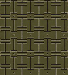 Grid Wallpaper by Coordonne Olive Grid Wallpaper by Coordonne Olive